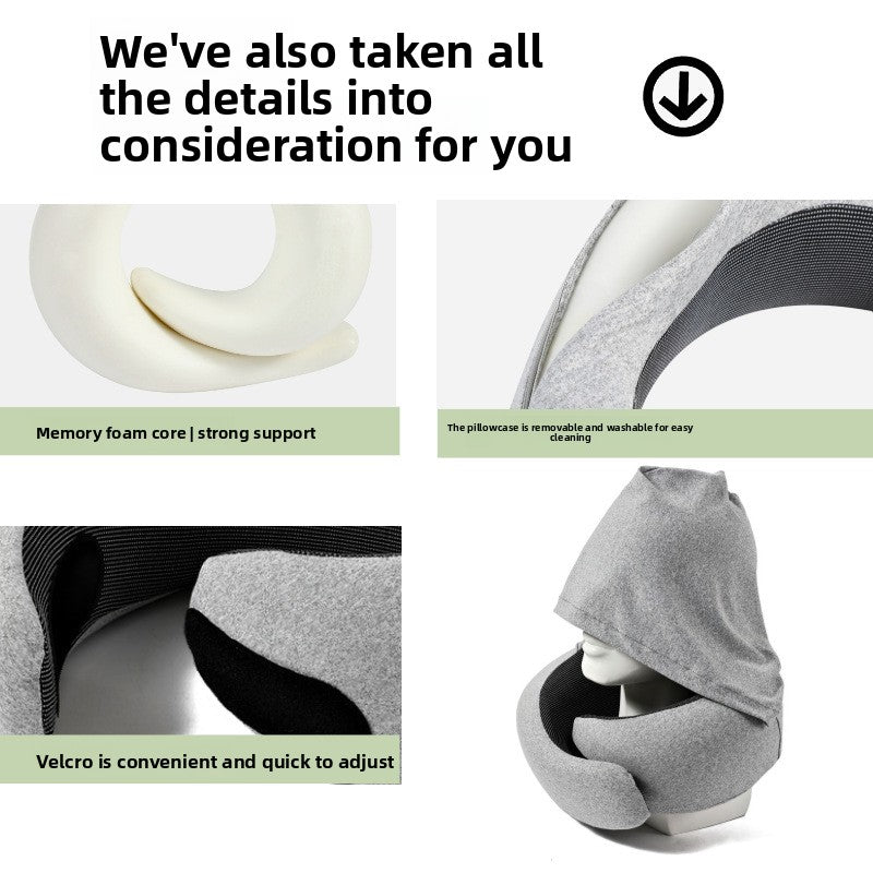 Voymart Hooded Neck Pillow
